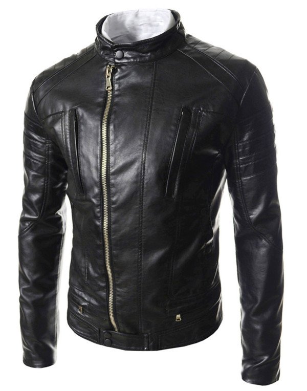 HugMe.fashion High Quality Leather Biker Jacket for Men JK110